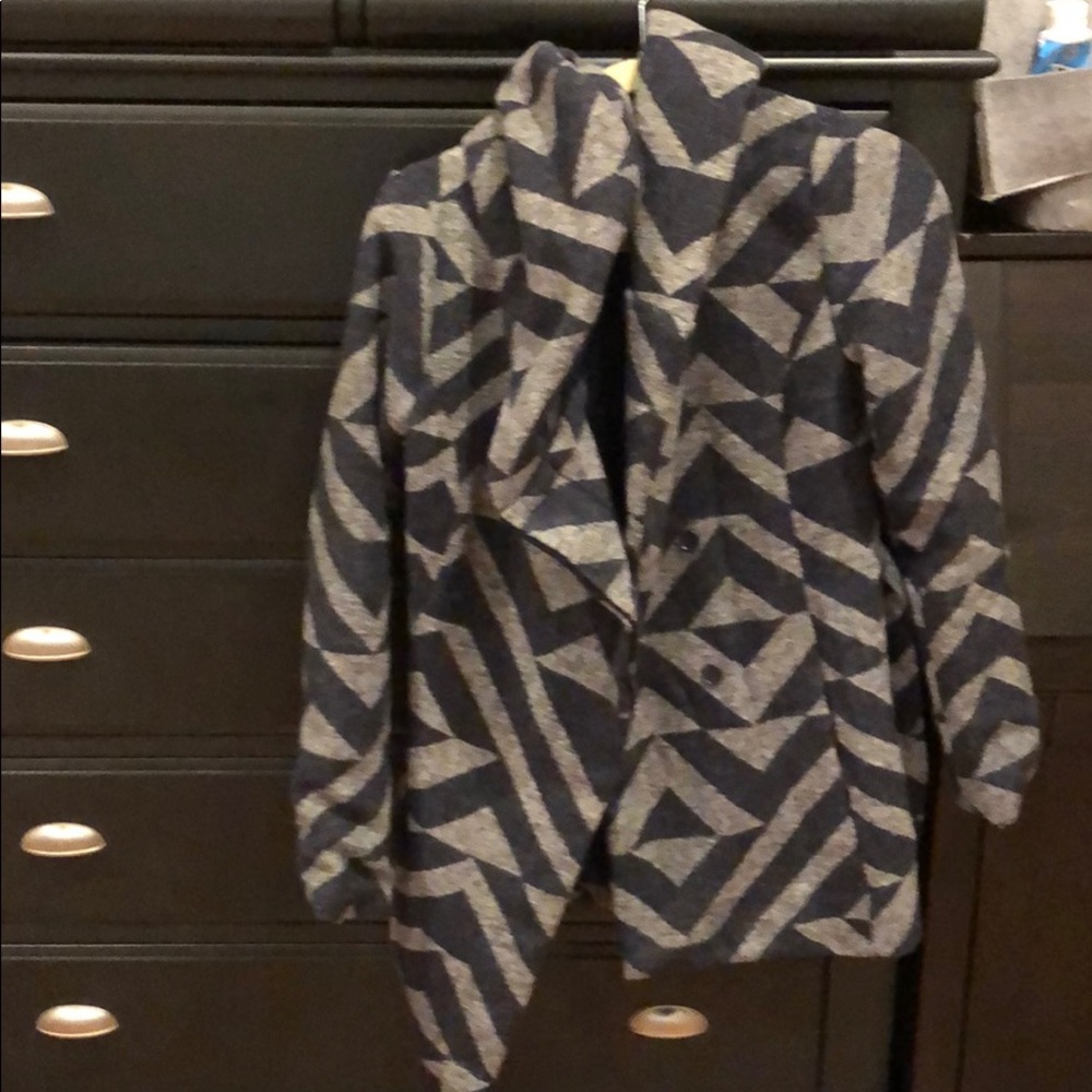 Wool lined peacoat with hood